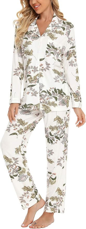 Women's Pants Pajama Set - Long Sleeve - 2 Piece