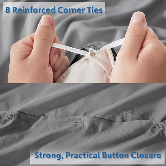 Down Alternative Duvet Cover Set - Full - 4 Piece