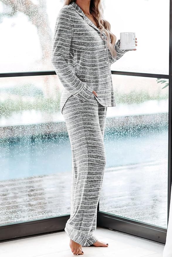 Women's Pajama Set - Long Sleeve - 2 Piece