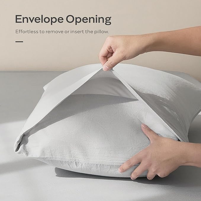 Linen Pillowcase Set - King - 20 x 36 in - 2 Piece