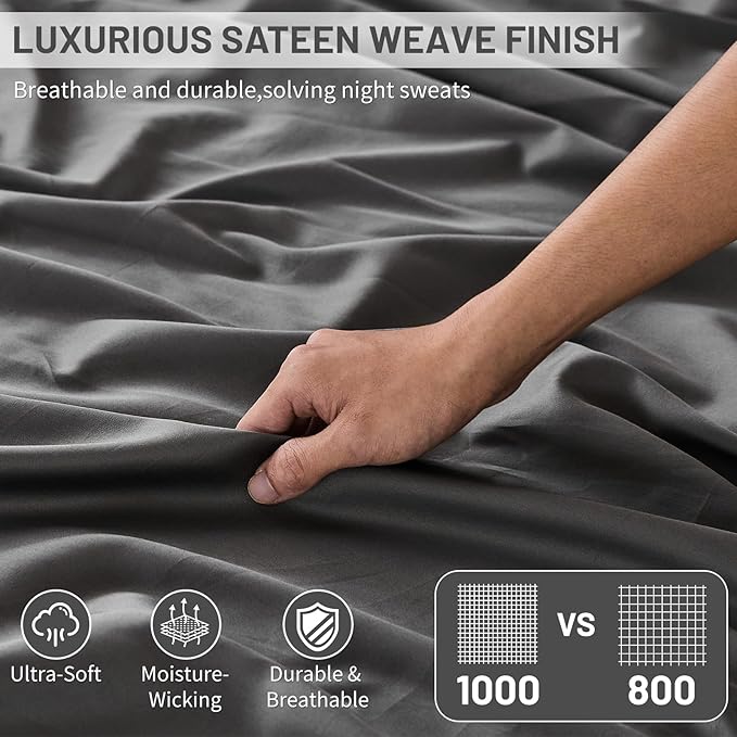 Bed Sheet Set - King - 16 in Deep Pocket - 4 Piece