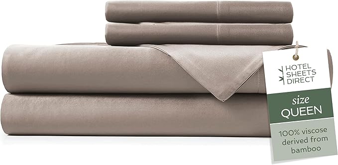 Bamboo Cooling Bed Sheet Set - Queen - 4 Piece