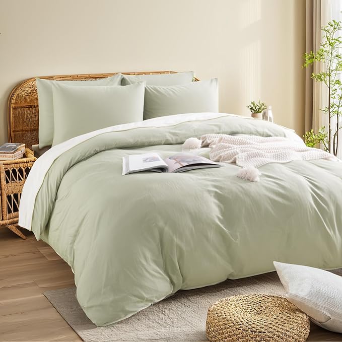 Linen Duvet Cover Set - Full - 3 Piece