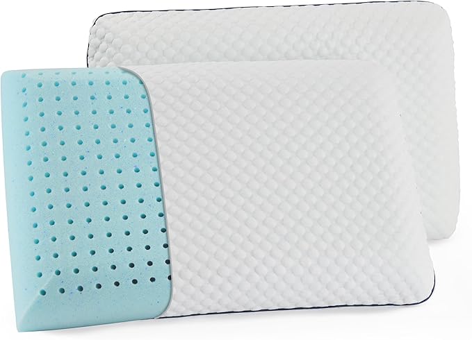 Memory Foam Bed Pillow - Standard - 2 Pack