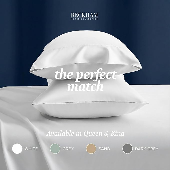 100% Cotton Pillowcase Set - King - 2 Piece