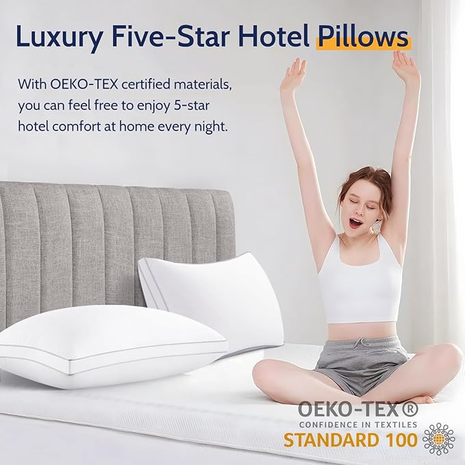 Down Alternative Bed Pillow - Queen - 2 Pack