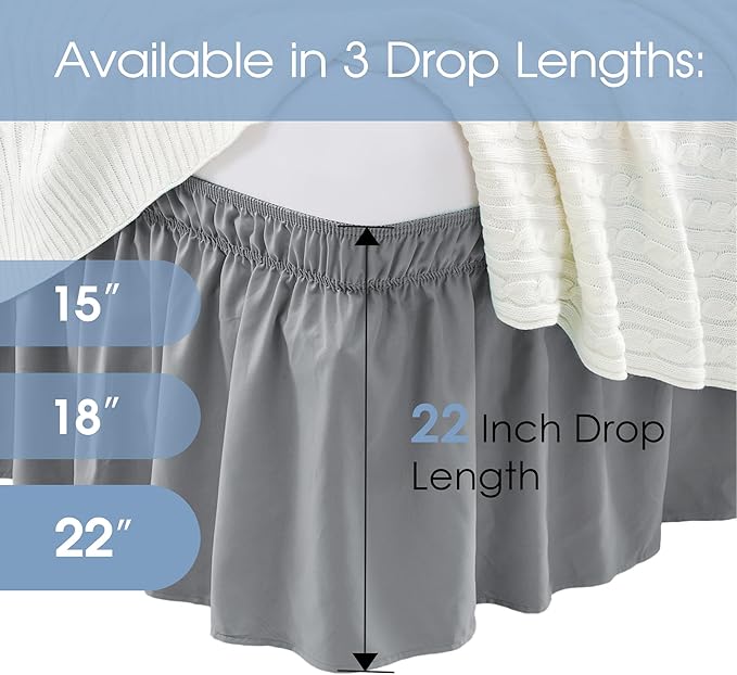 Bed Skirt - Queen - 22 in Drop