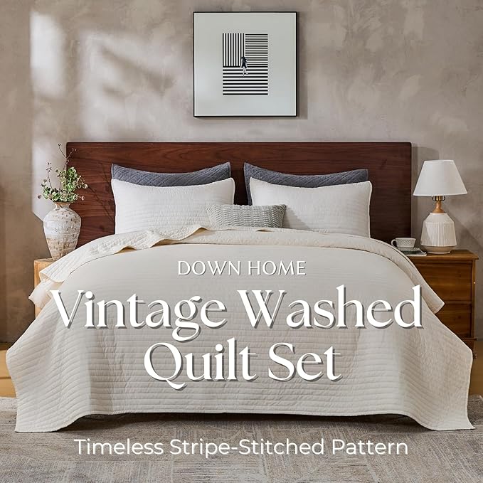 Linen Quilt Set - King