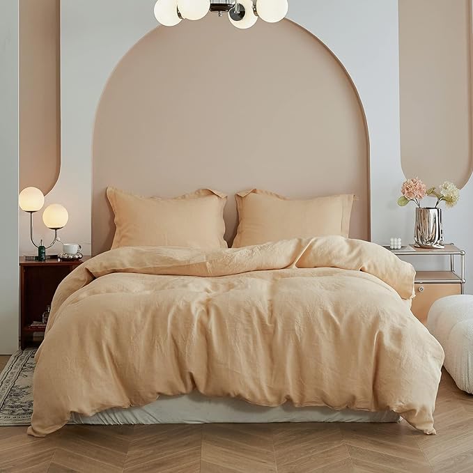 Linen Duvet Cover Set - King - 3 Piece