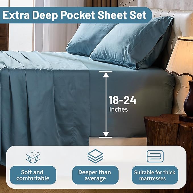 Bed Sheet Set - King - 4 Piece