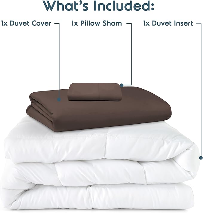 Down Alternative Duvet Cover Set - Twin - 3 Piece