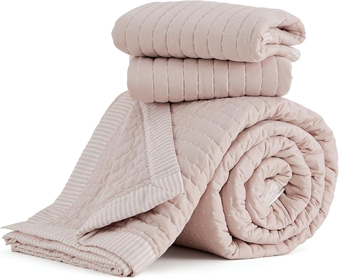 Microfiber Quilt Set - King - 3 Piece