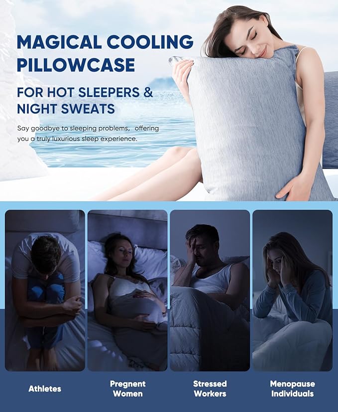 Cooling Pillowcase Set - Queen - 2 Pack