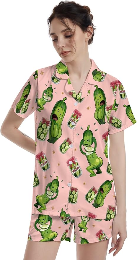 Women's Pajama Set - Short Sleeve - 2 Piece