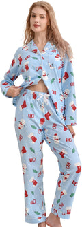 Women's 100% Cotton Pajama Set - Long Sleeve