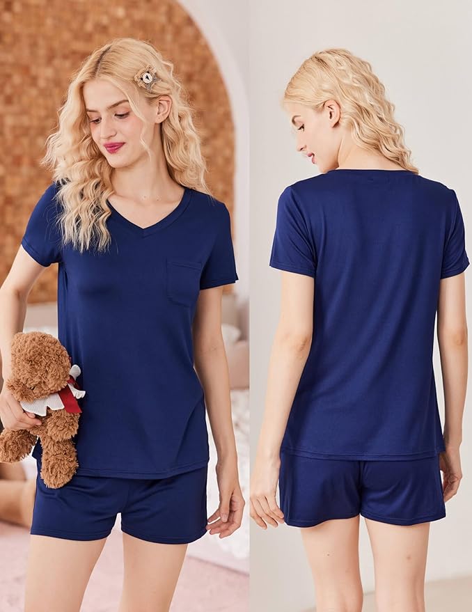 Women's Pajama Set - Short Sleeve - 2 Piece