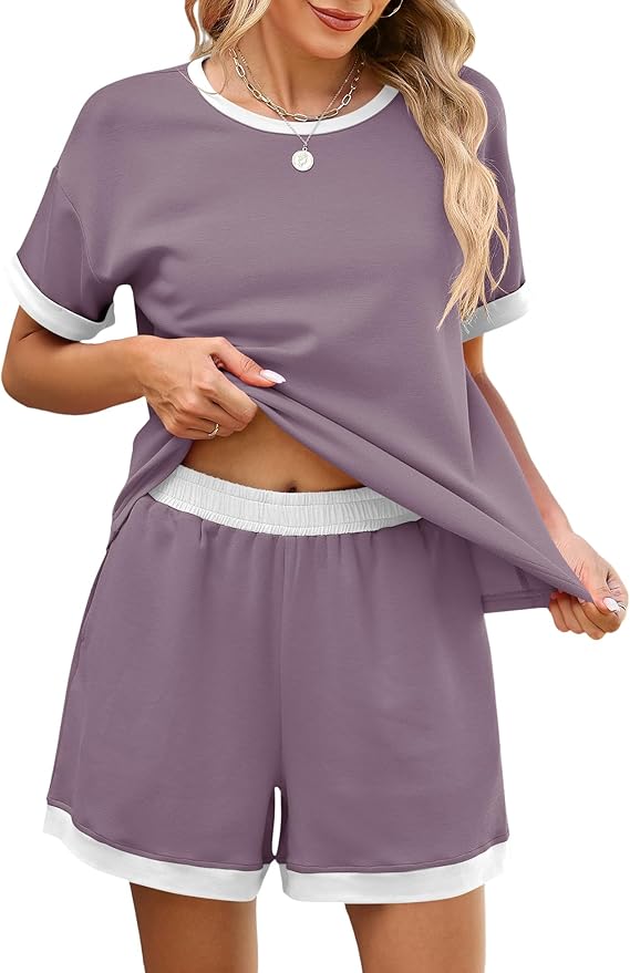 Shorts Pajama Set - Short Sleeve - 2 Piece