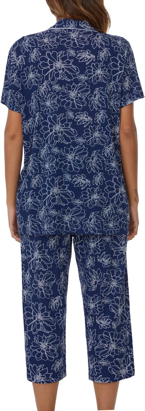 Capri Pajama Set - Short Sleeve - 2 Piece