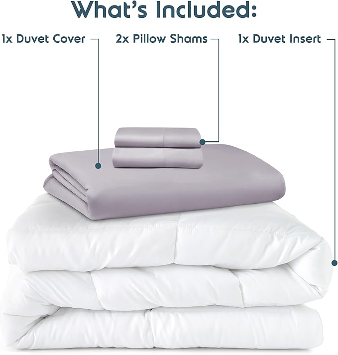Down Alternative Duvet Cover Set - Queen - 4 Piece