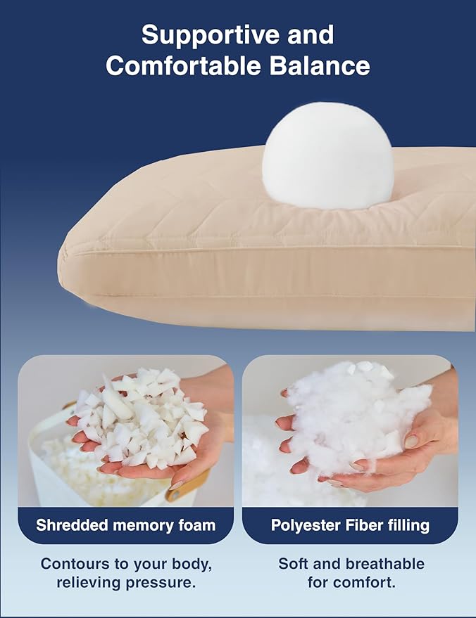 Memory Foam Body Pillow - 20 x 54 in