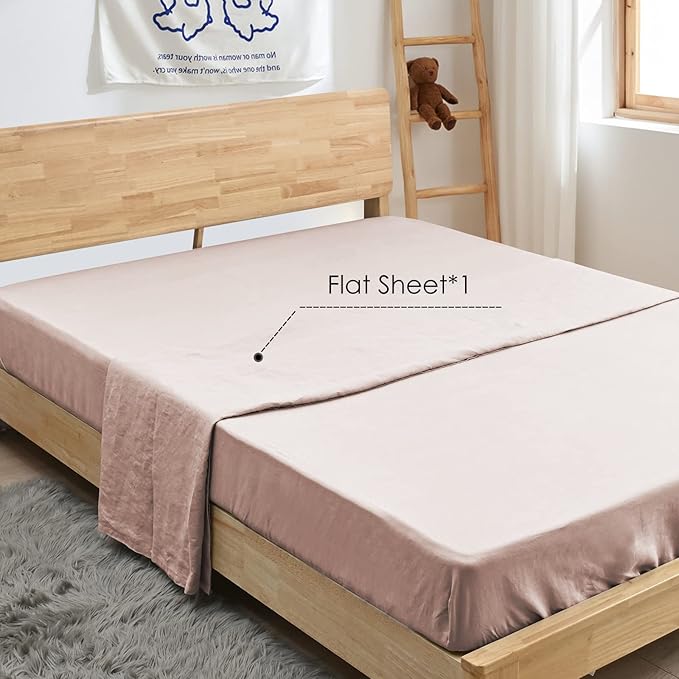 Linen Cooling Bed Sheet Set - Queen