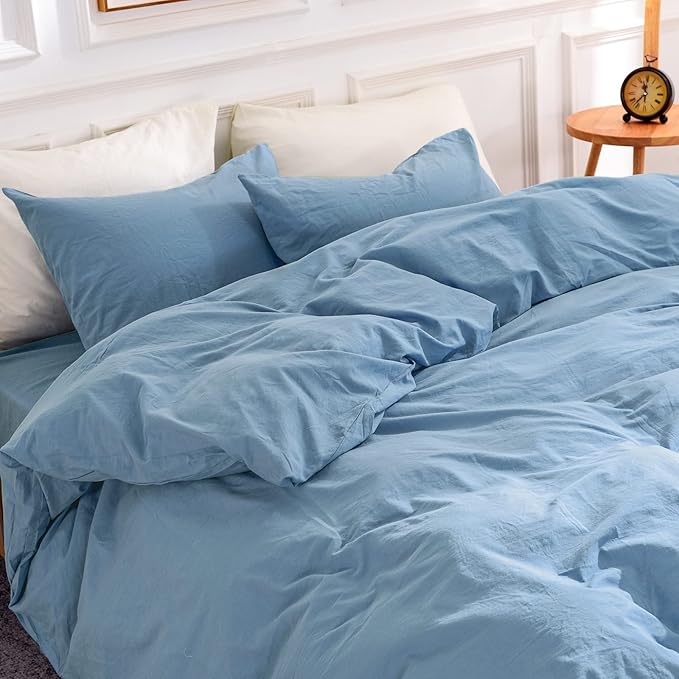 Linen Duvet Cover Set - Full - 3 Piece