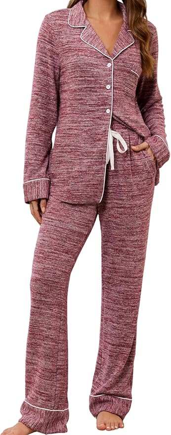 Women's Pants Pajama Set - Long Sleeve - 2 Piece