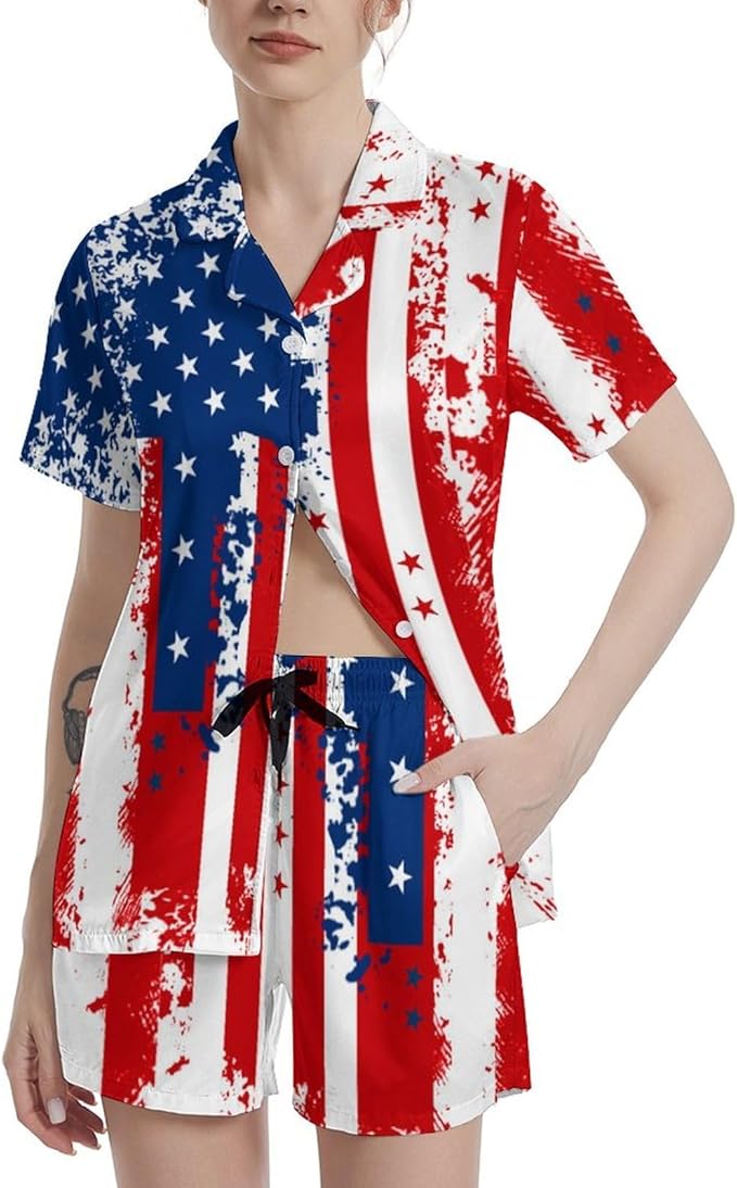 Women's Pajama Set - Short Sleeve - 2 Piece