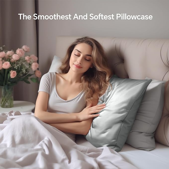 Mulberry Silk Cooling Pillowcase - Standard - 20 x 26 in