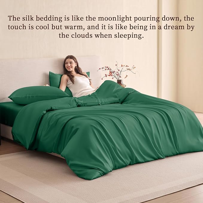 Mulberry Silk Cooling Duvet Cover - Full