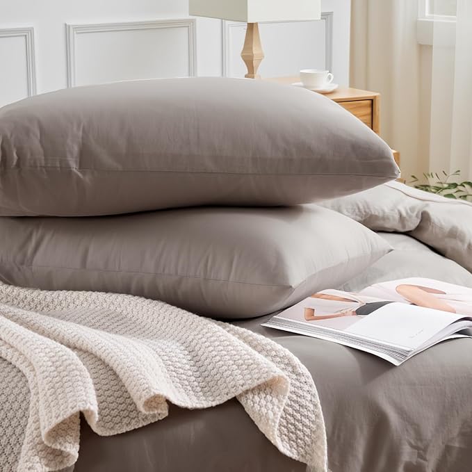 Linen Duvet Cover Set - King - 3 Piece