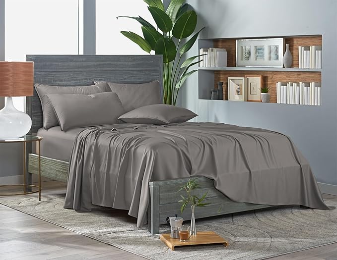 Bamboo Cooling Bed Sheet Set - California King - 4 Piece