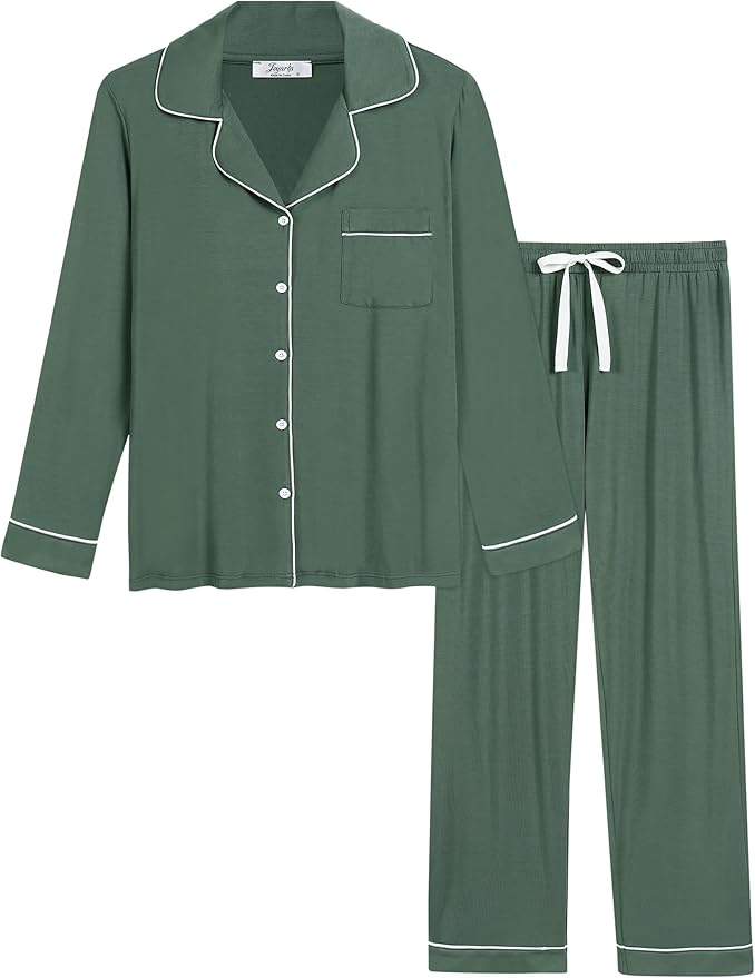 Women's Bamboo Cooling Pajama Set - Long Sleeve