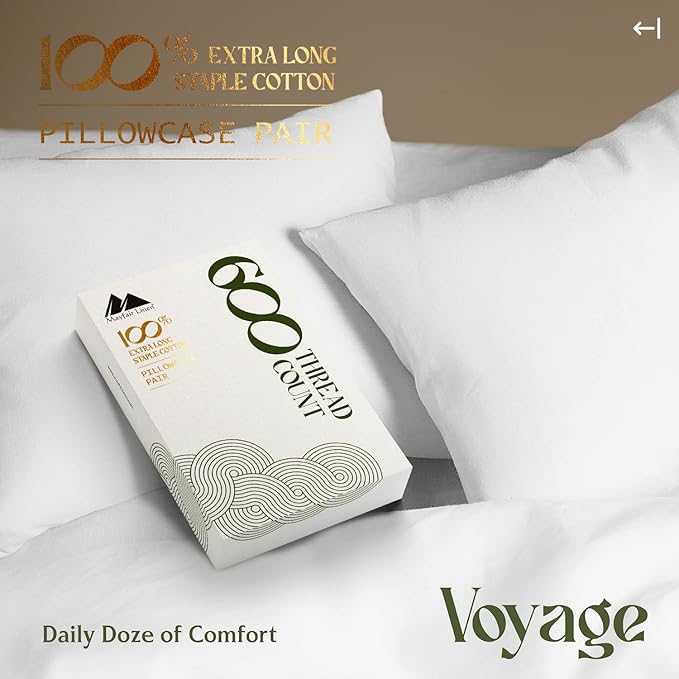 Linen Cooling Pillowcase Set - King - 4 Piece