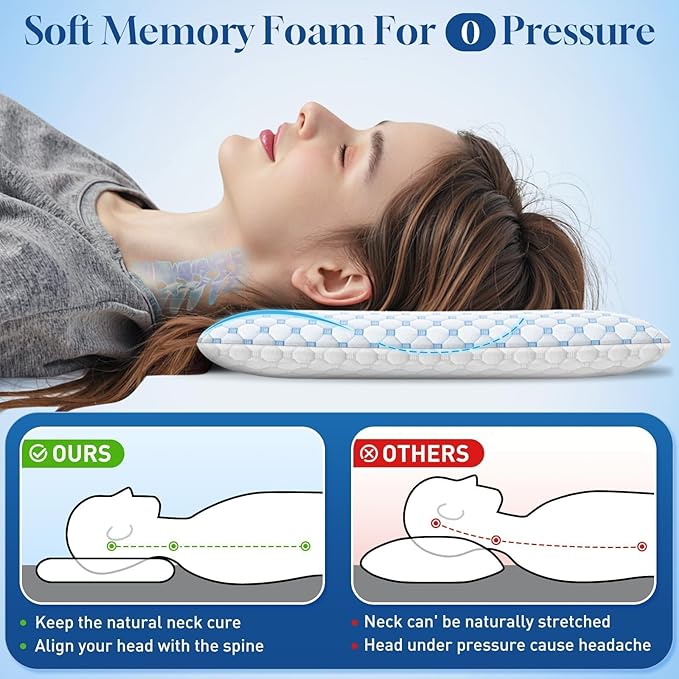 Memory Foam Bed Pillow - Standard