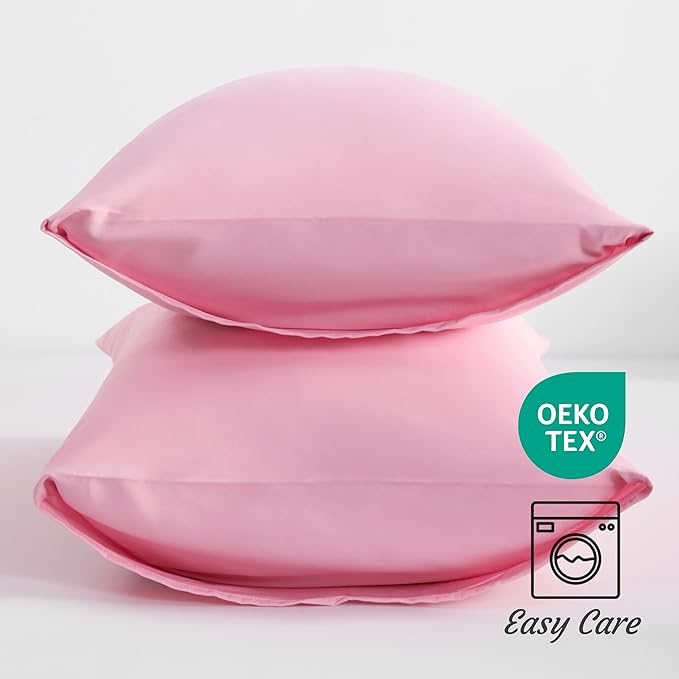 Microfiber Pillowcase Set - Standard - 20 x 26 in - 2 Pack - 2 Piece