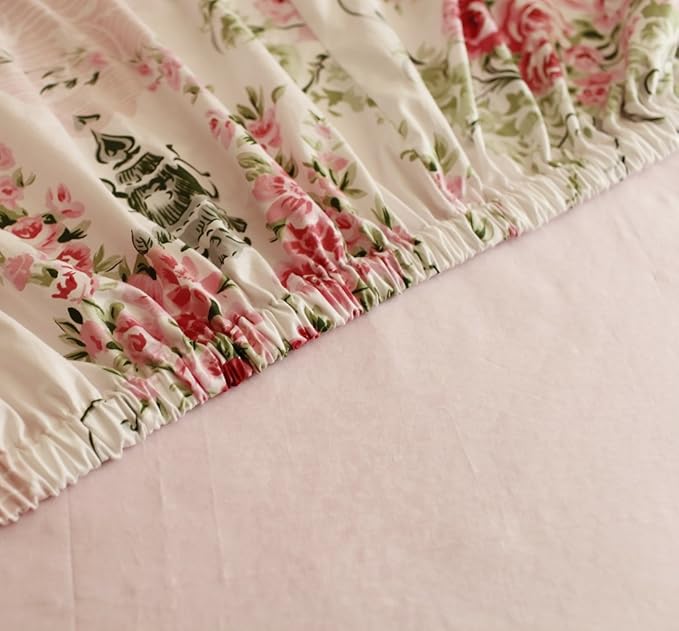 100% Cotton Bed Sheet Set - King - 4 Piece