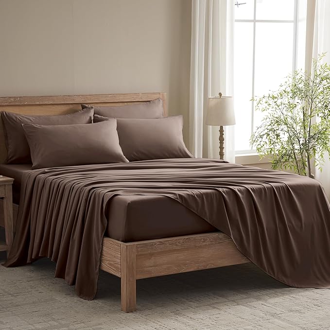 Microfiber Cooling Bed Sheet Set - Full - 6 Piece