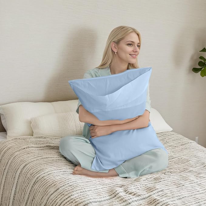 Bamboo Cooling Pillowcase Set - Queen - 20 x 30 in - 2 Pack - 2 Piece