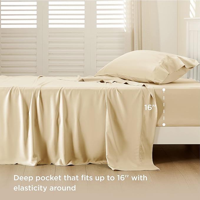 Bamboo Cooling Bed Sheet Set - Twin XL