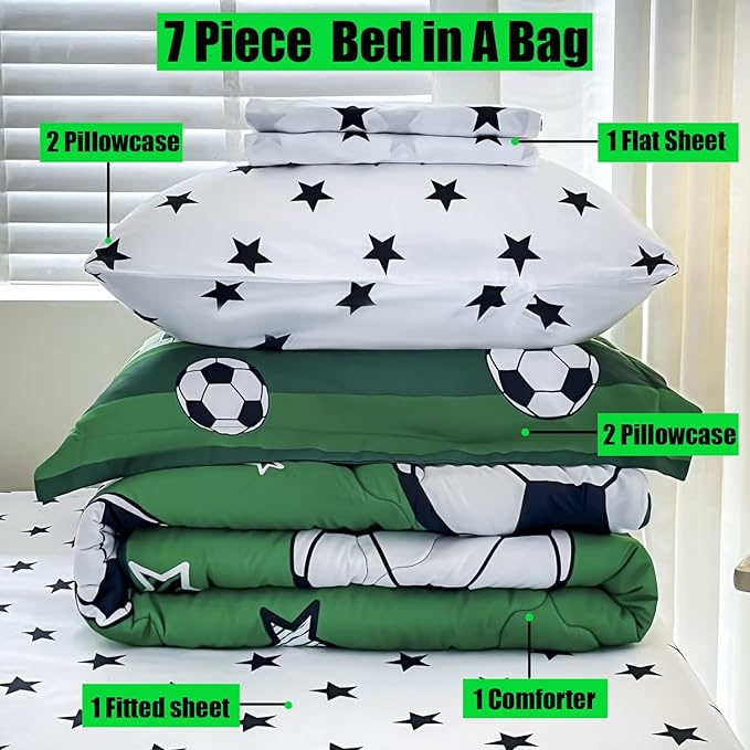 Microfiber Comforter Set - Queen - 7 Piece