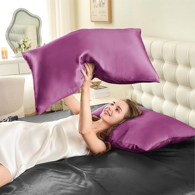 Mulberry Silk Cooling Pillowcase - King - 20 x 40 in