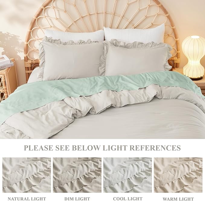 Linen Comforter Set - Queen - 90 x 90 in - 3 Piece