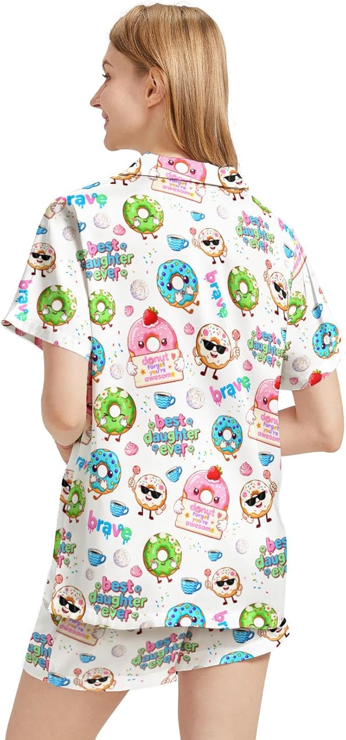 Women's Pajama Set - Short Sleeve - 2 Piece