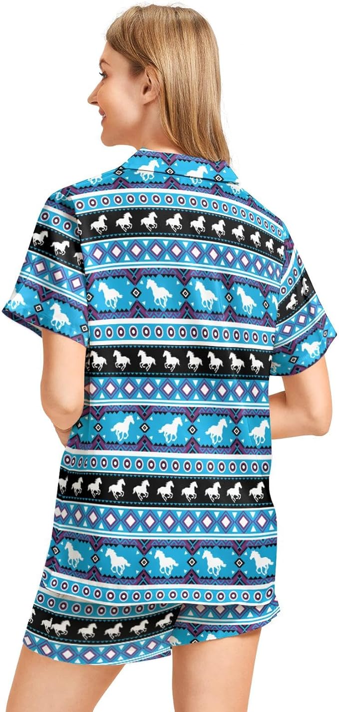 Women's Pajama Set - Short Sleeve - 2 Piece