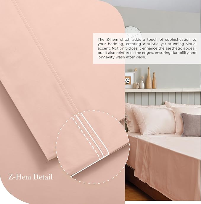 100% Cotton Bed Sheet Set - Twin - 3 Piece