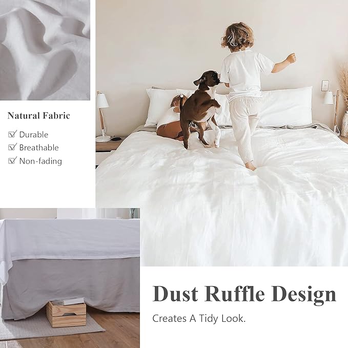 Linen Bed Skirt - King