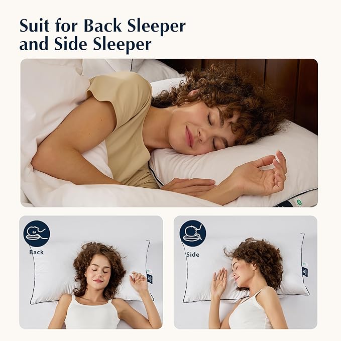 100% Cotton Bed Pillow - Standard - 2 Piece