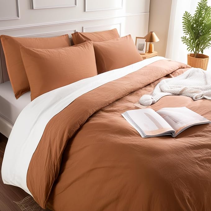 Linen Duvet Cover Set - King - 3 Piece