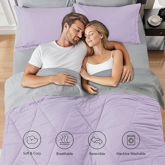 Microfiber Comforter Set - Queen - 7 Piece